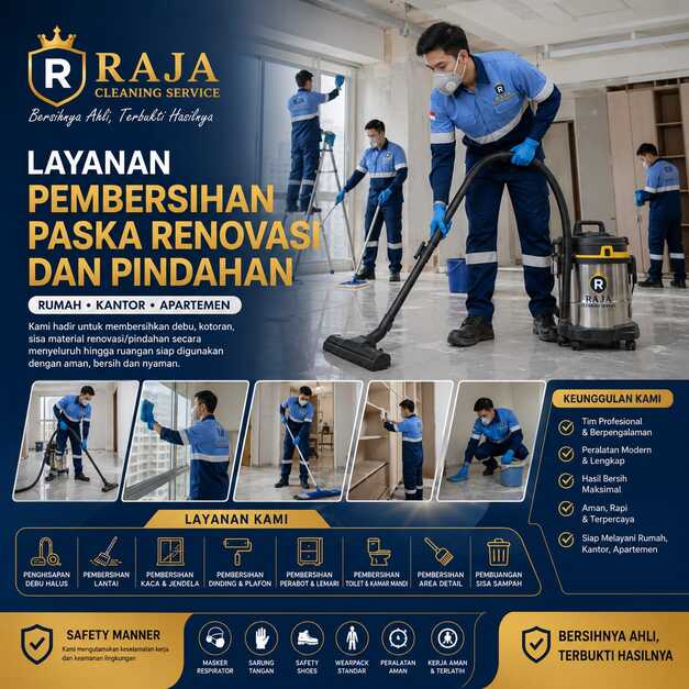 Pembersihan Pasca Renovasipindahan rumah